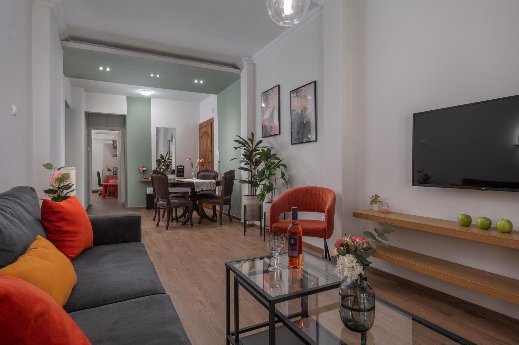 Estia Thessaloniki Apartment, Cozy, Spacious, Sunny, 2 Rooms-5 Beds Экстерьер фото